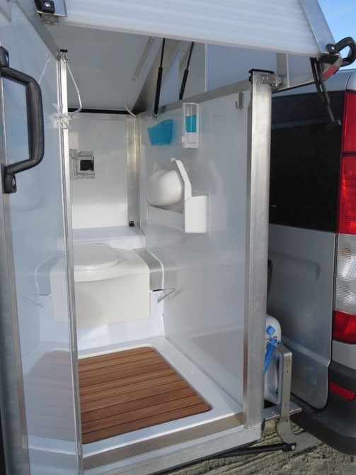 Съемный душ-туалет для фургонов