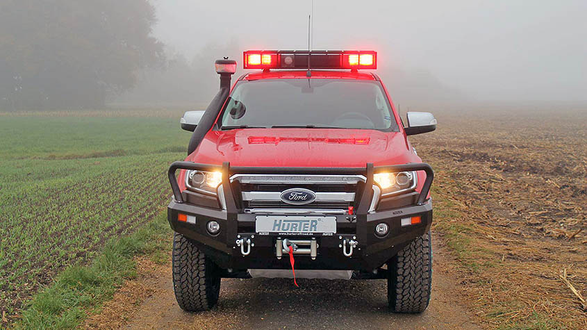 Ford Ranger с подвеской Pedders стал пожарной машиной для Африки