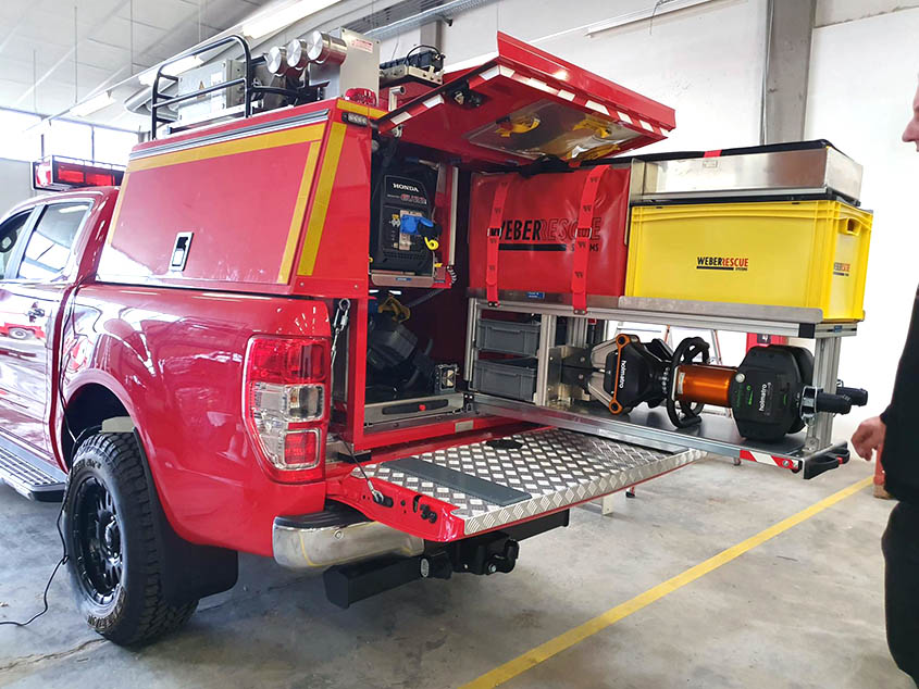 Ford Ranger с подвеской Pedders стал пожарной машиной для Африки