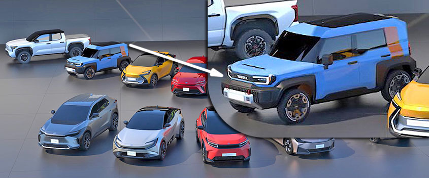 Toyota Compact Cruiser входит в планы Тойоты по выпуску 16 новых электрических моделей до 2030 года