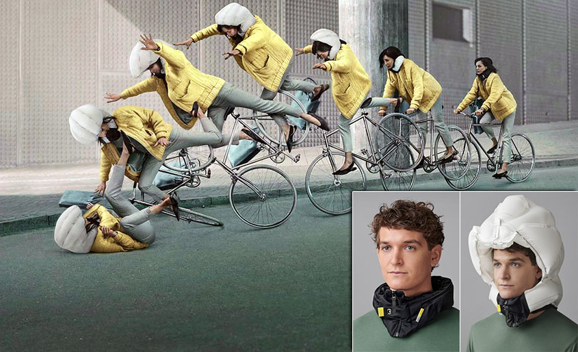Защитный капюшон-подушка безопасности Hövding для велосипедистов 